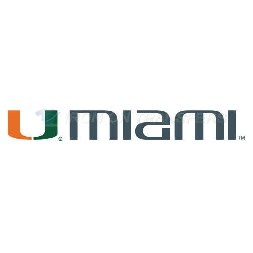 Miami Hurricanes Logo T-shirts Iron On Transfers N5043 - Click Image to Close